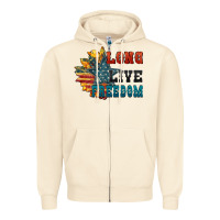 Sandshell Long live freedom Zipper Hoodie - FaDigitalArtStudio