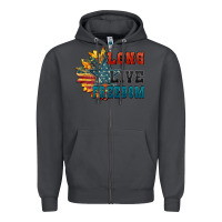 Smoke Long live freedom Zipper Hoodie - FaDigitalArtStudio
