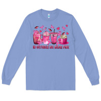 Colony Blue In October We Wear Pink with Breast Cancer Coffee Long Sleeve Tee - texasbilliewilder