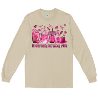 In October We Wear Pink With Breast Cancer Coffee Long Sleeve Tee | Teevron