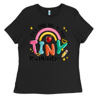 Black its a good day to teach tiny humans Ladies Tee - MaliasSmallBusiness