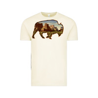 Vintage Arctic Bison Silhouette Desert Landscape Vintage Tee - Bettercallsaul