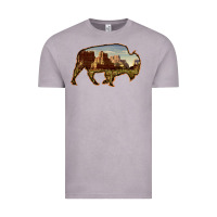 Vintage Zinc Bison Silhouette Desert Landscape Vintage Tee - Bettercallsaul