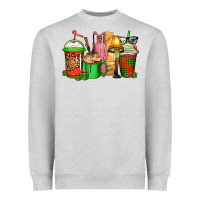 Christmas Movie Coffee Cups Heavyweight Sweatshirt | Teevron
