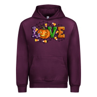 Mauve Wine Halloween Love Urban Hoodie - Artiststas