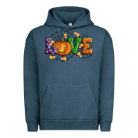 Pigment Midnight Navy Halloween Love Urban Hoodie - Artiststas