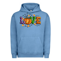 Pigment Pebble Blue Halloween Love Urban Hoodie - Artiststas