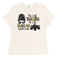 Bone the best things in life mess up your hair Ladies Tee - MaliasSmallBusiness