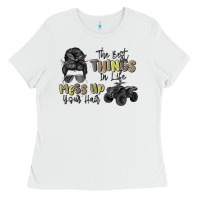 The Best Things In Life Mess Up Your Hair Ladies Tee | Teevron