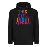 Black This Little Light Of Mine Heavyweight Hoodie - CowhideDigitalArt