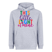 Heather Grey This Little Light Of Mine Heavyweight Hoodie - CowhideDigitalArt