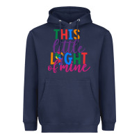 Navy This Little Light Of Mine Heavyweight Hoodie - CowhideDigitalArt