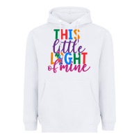 White This Little Light Of Mine Heavyweight Hoodie - CowhideDigitalArt