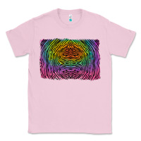 Bubblegum Pink colorful zebra background Classic Tee - RanaPortraitStore