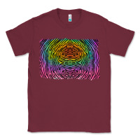 Burgundy colorful zebra background Classic Tee - RanaPortraitStore