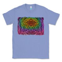 Colony Blue colorful zebra background Classic Tee - RanaPortraitStore