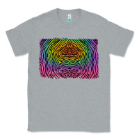 Heather Grey colorful zebra background Classic Tee - RanaPortraitStore