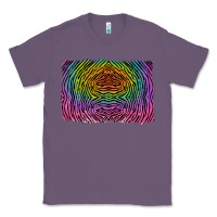 Lavender colorful zebra background Classic Tee - RanaPortraitStore