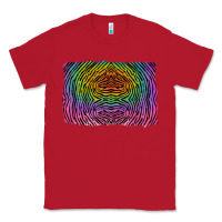 Red colorful zebra background Classic Tee - RanaPortraitStore
