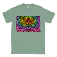 Sage colorful zebra background Classic Tee - RanaPortraitStore