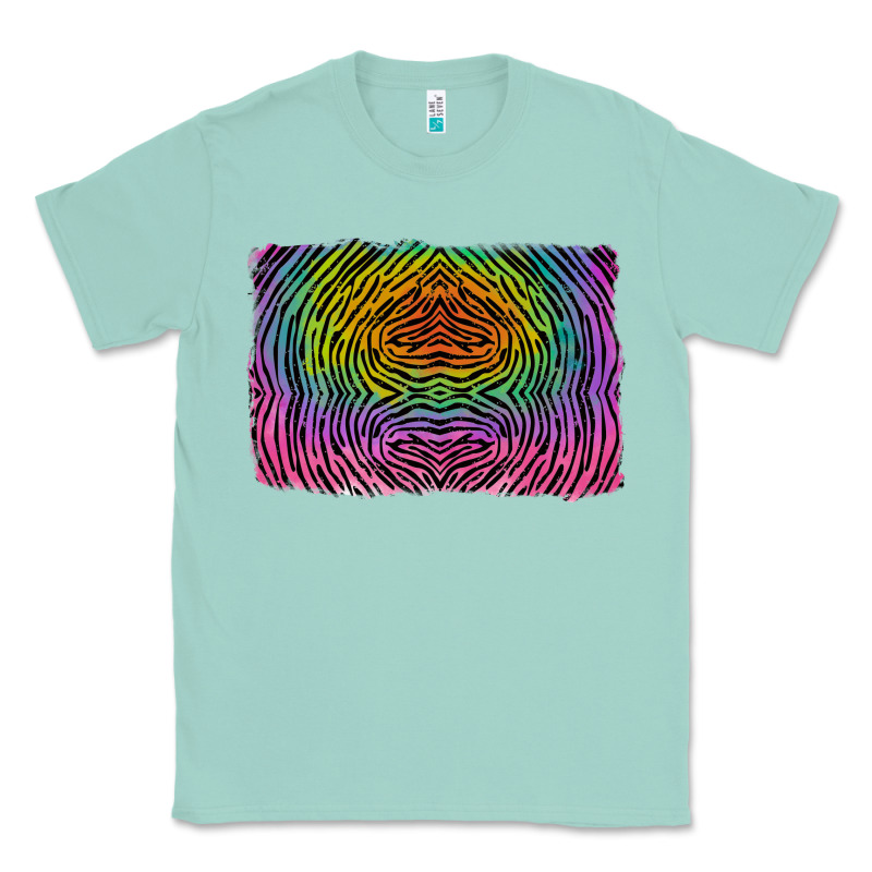 Colorful Zebra Background Classic Tee by RanaPortraitStore | Teevron