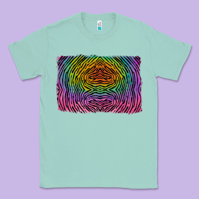 Colorful Zebra Background Classic Tee Designed By Ranaportraitstore