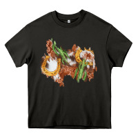 Horseshoe Cowhide Cactus Patch Heavy Core Tee | Teevron