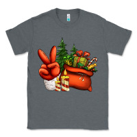 Charcoal Heather christmas santa claus peace hand Classic Tee - Jasminsmagicworld