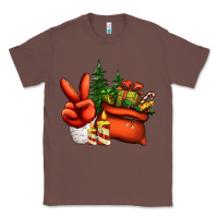 Chestnut christmas santa claus peace hand Classic Tee - Jasminsmagicworld
