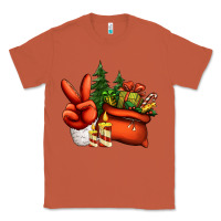 Copper christmas santa claus peace hand Classic Tee - Jasminsmagicworld