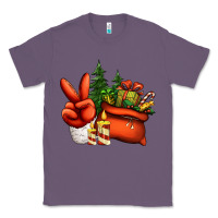 Lavender christmas santa claus peace hand Classic Tee - Jasminsmagicworld