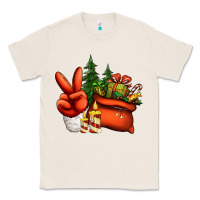 Natural christmas santa claus peace hand Classic Tee - Jasminsmagicworld