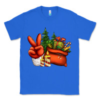 True Royal christmas santa claus peace hand Classic Tee - Jasminsmagicworld