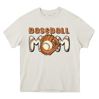 Cream baseball mom Heavy Core Tee - MaliasSmallBusiness