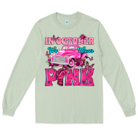 Matcha In October We Wear Pink Truck Long Sleeve Tee - texasbilliewilder