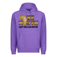 Purple One month can't hold our history Premium Hoodie - FaDigitalArtStudio