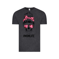 Vintage Black Pink Flower Mom Skull Vintage Tee - Bettercallsaul