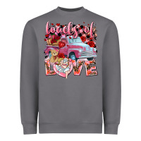 Storm Loads of love Valentine's Day truck Heavyweight Sweatshirt - HowdyJamesFarm