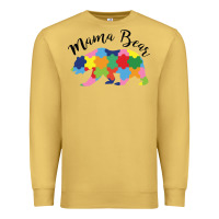 Antique Gold mama bear Premium Sweatshirt - CowhideDigitalArt