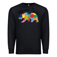 Black mama bear Premium Sweatshirt - CowhideDigitalArt