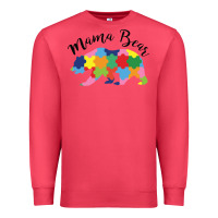 Cardinal mama bear Premium Sweatshirt - CowhideDigitalArt