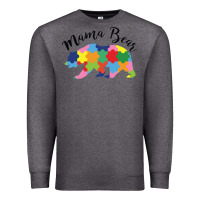 Charcoal Heather mama bear Premium Sweatshirt - CowhideDigitalArt