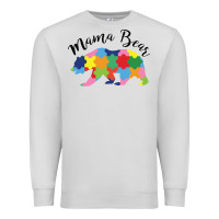 Dove Grey mama bear Premium Sweatshirt - CowhideDigitalArt
