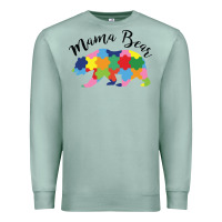 Seafoam mama bear Premium Sweatshirt - CowhideDigitalArt