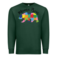 Sports Green mama bear Premium Sweatshirt - CowhideDigitalArt
