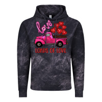 Cloud Black valentine's day loads of love turck with balloons Vintage Hoodie - RanaPortraitStore