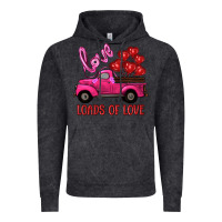 Vintage Black valentine's day loads of love turck with balloons Vintage Hoodie - RanaPortraitStore