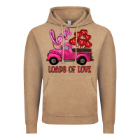 Vintage Coffee valentine's day loads of love turck with balloons Vintage Hoodie - RanaPortraitStore