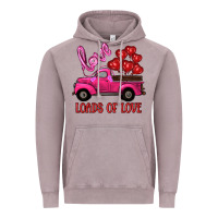 Vintage Zinc valentine's day loads of love turck with balloons Vintage Hoodie - RanaPortraitStore