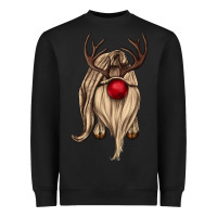 Black deer gnome Heavyweight Sweatshirt - CowGirlArtShop
